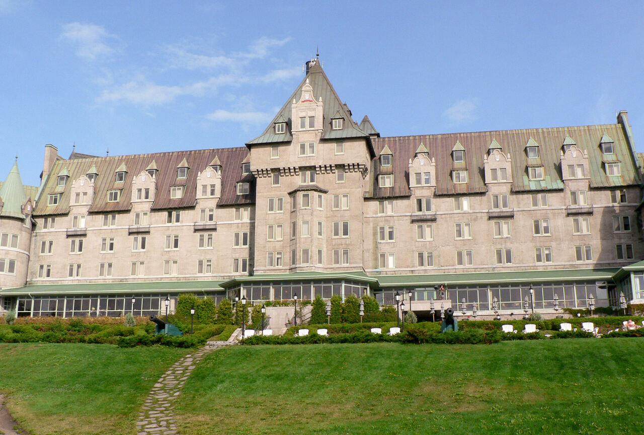 Fairmont Le Manoir Richelieu seen from the lawn